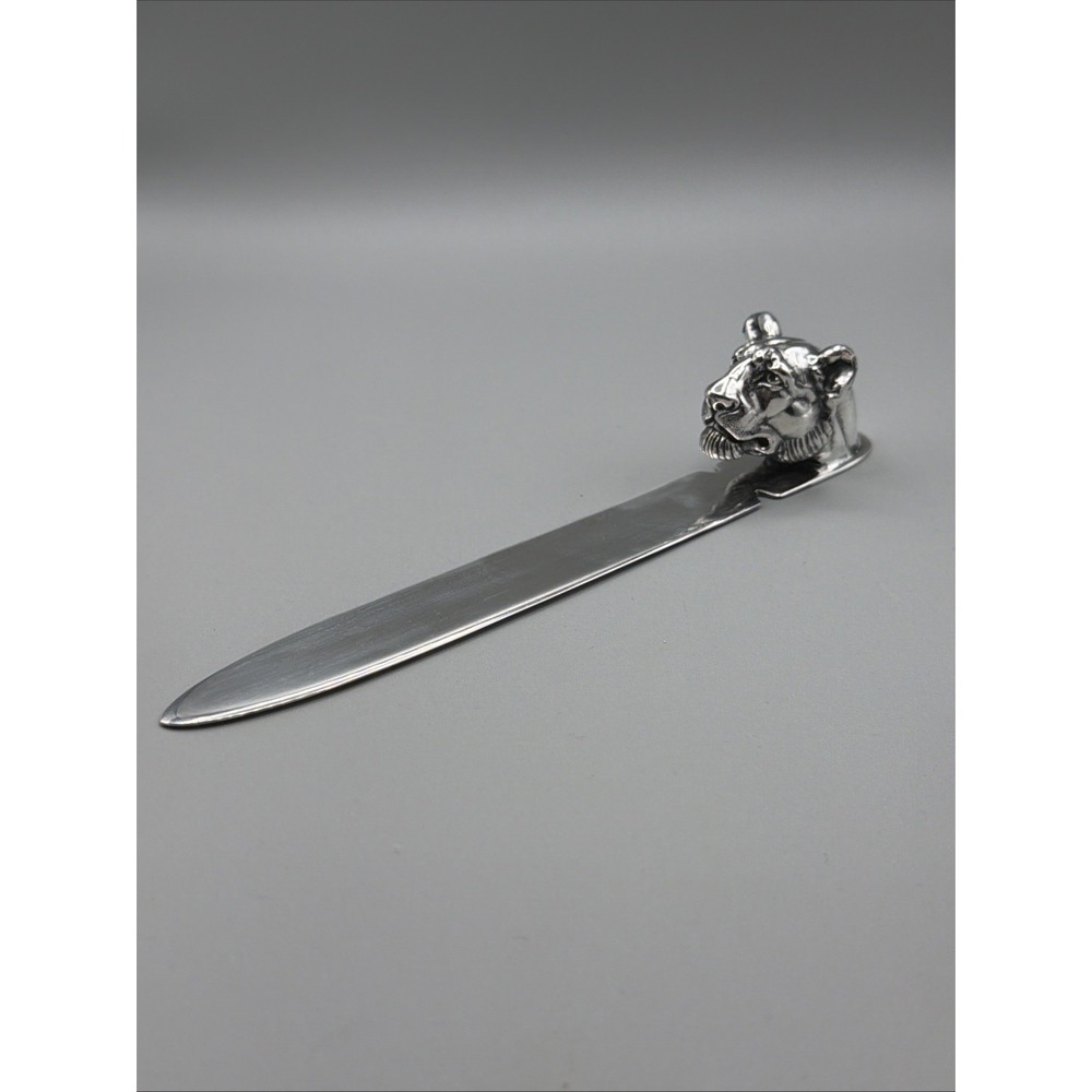 Antique 1940's Reed and Barton Lion Head Stamp # 296 Letter Opener #988